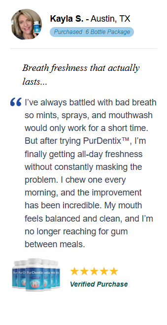 PurDentix happy user rating and dental health review